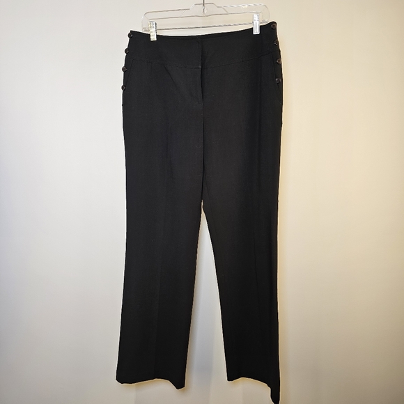 Arvida black business office formal tailored dress pants size 10 US - Picture 2 of 8